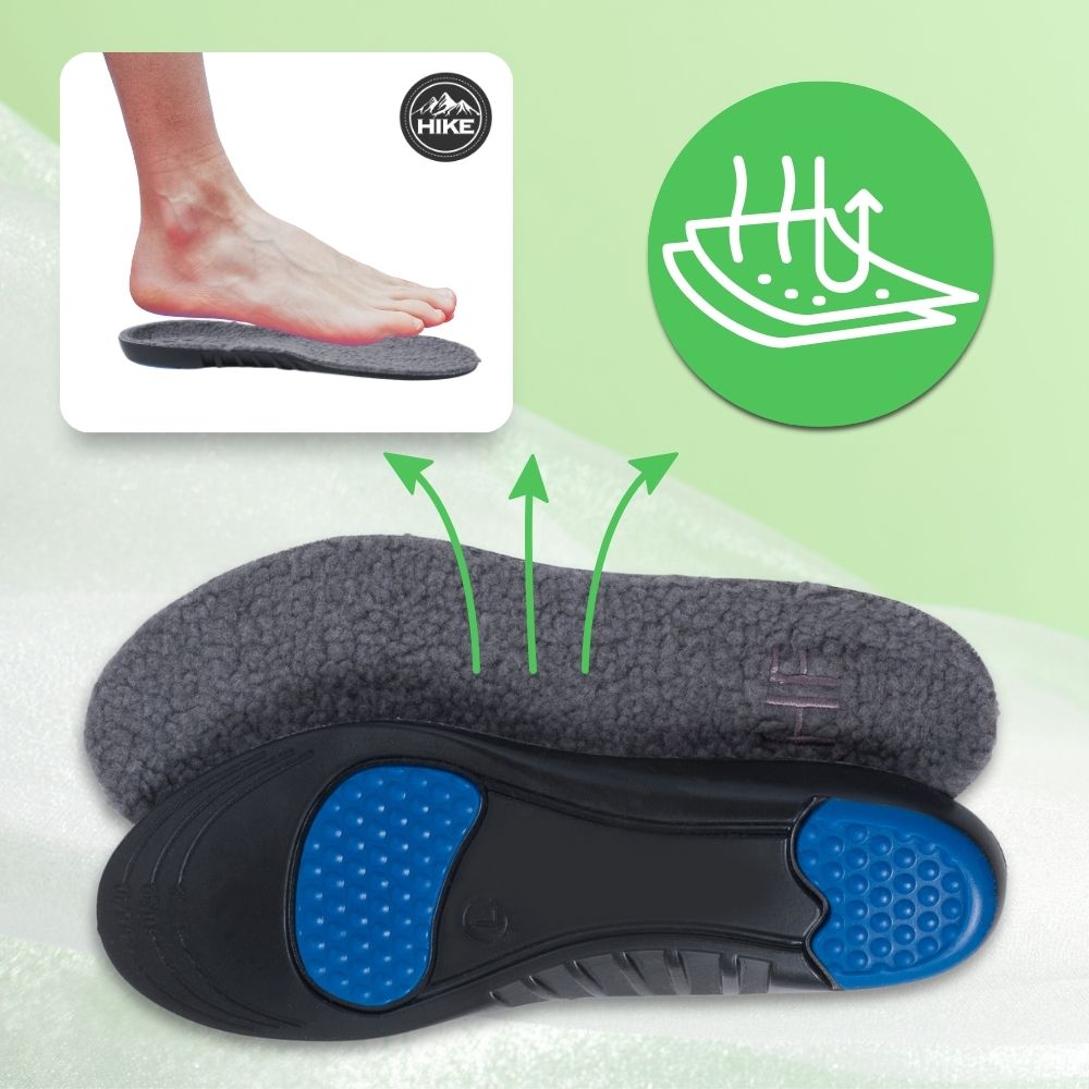 HIKE® Orthopedische Winter Inlegzolen - Warme, schokabsorberende, pijnstillende voetkussentjes