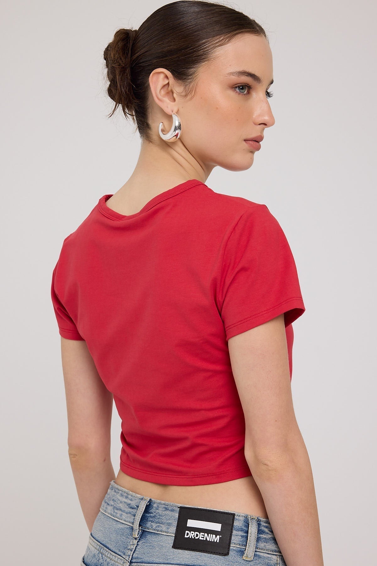 Dickies Pearsall Baby Tee Red