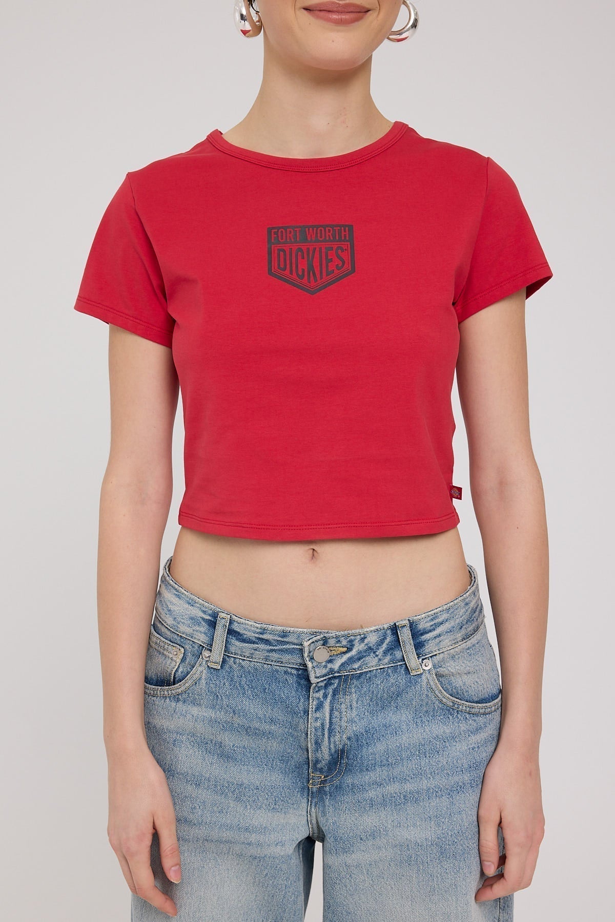Dickies Pearsall Baby Tee Red