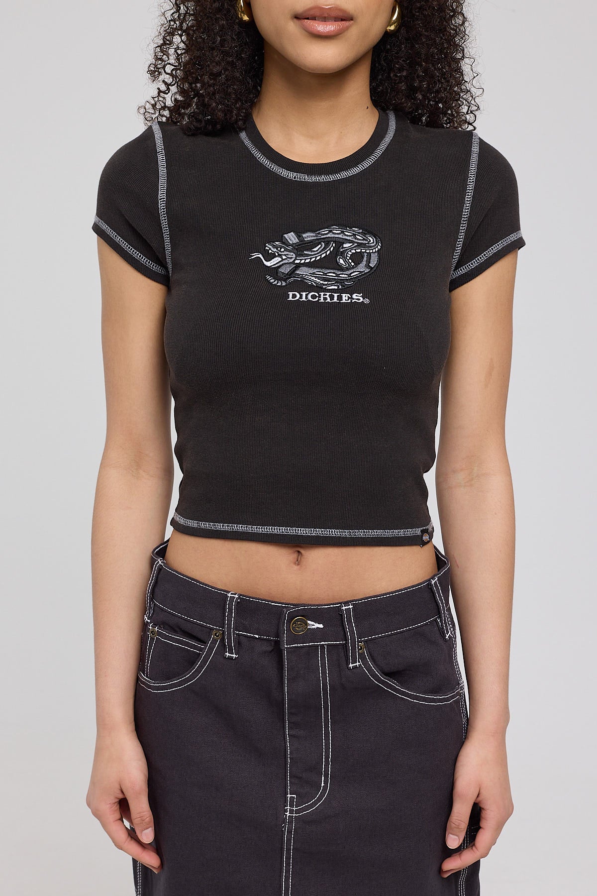 Dickies Rattler Baby Tee Black