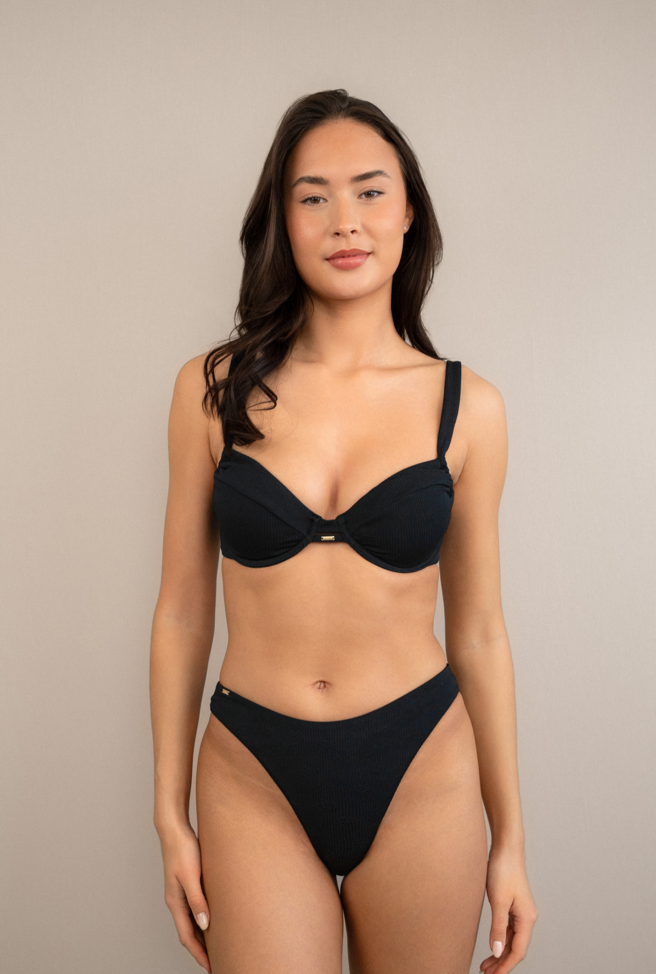 Zita bottoms Nero ribbed