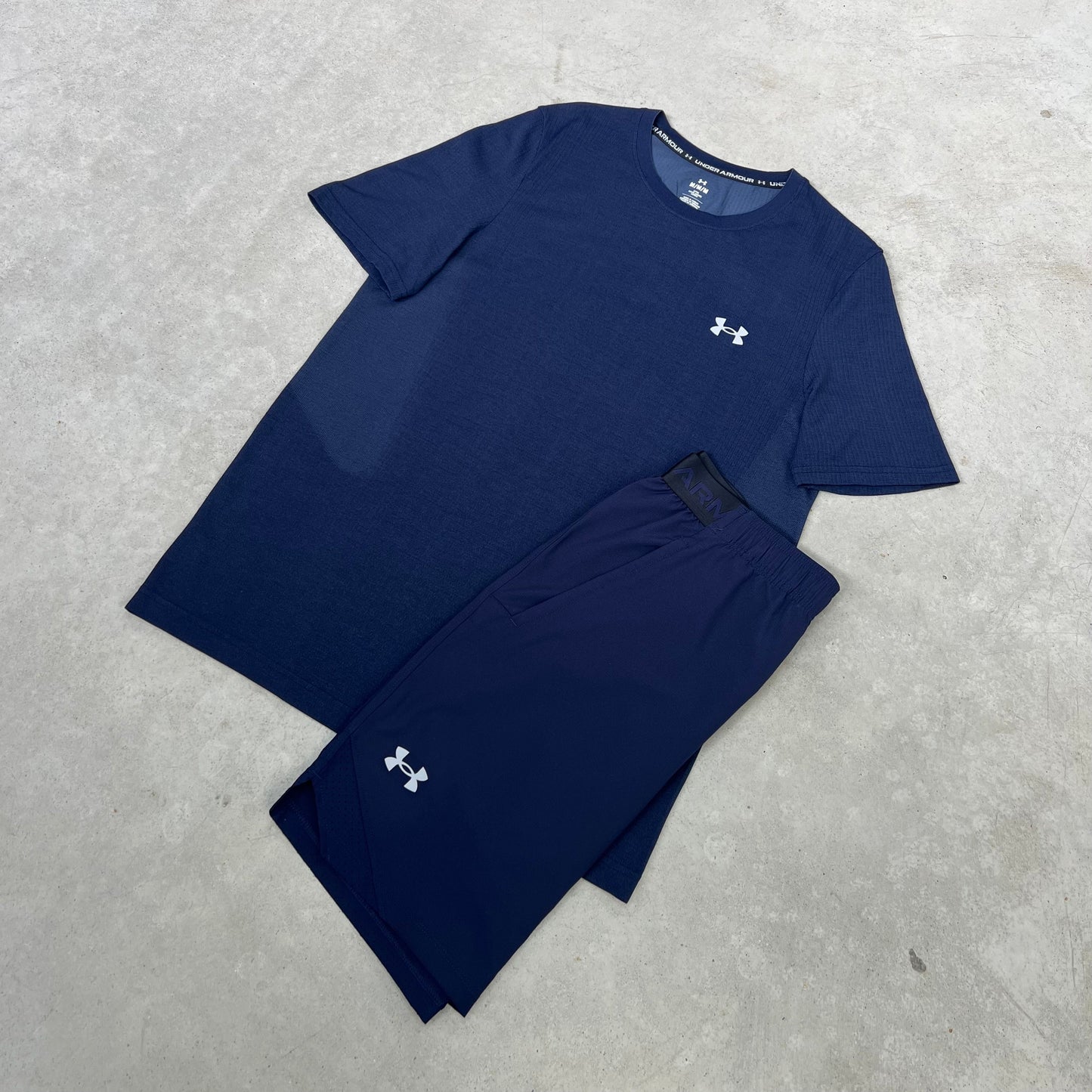 Under Armour Seamless Short Set Navy