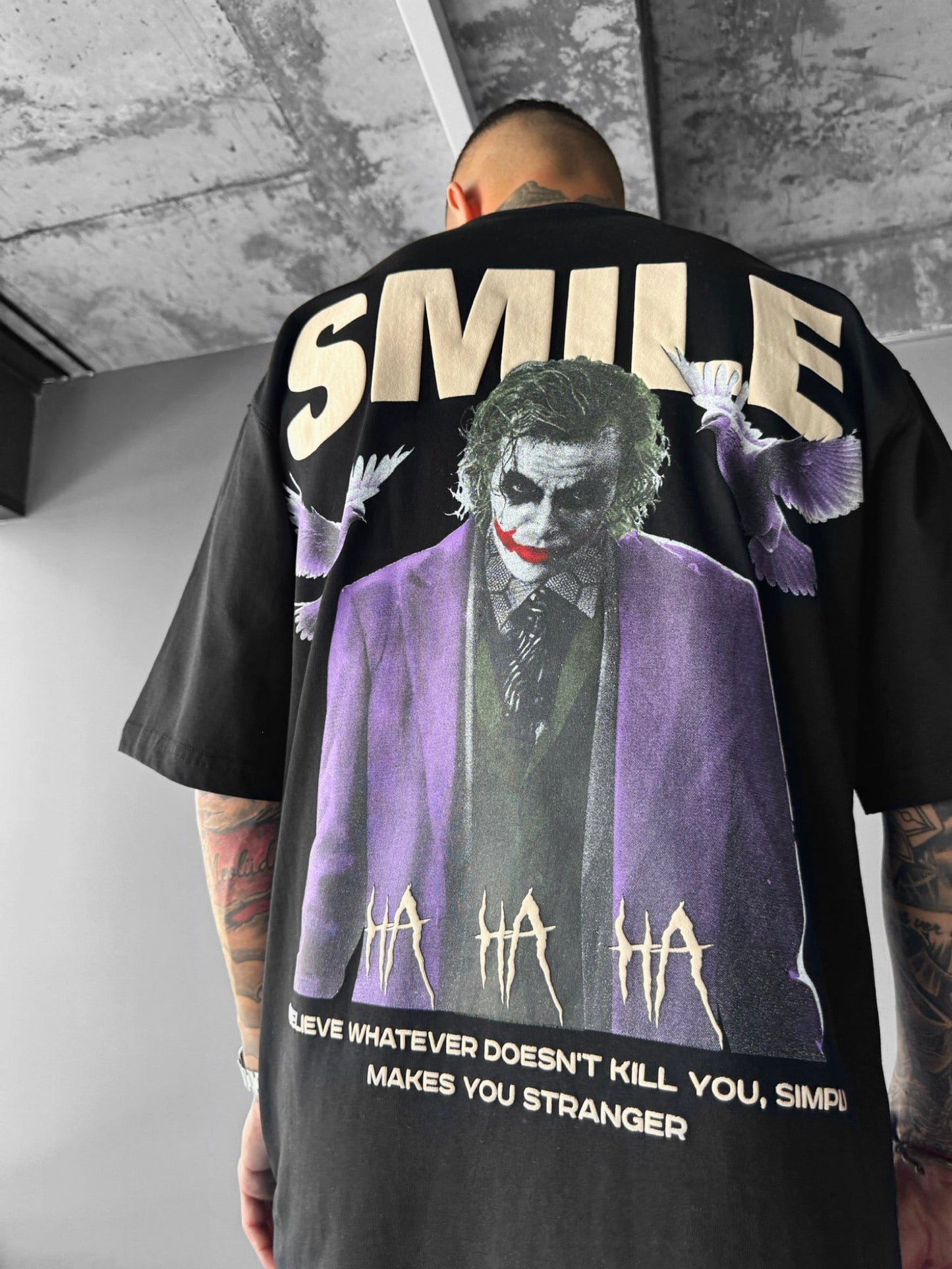Oversize Smile T-Shirt - Black