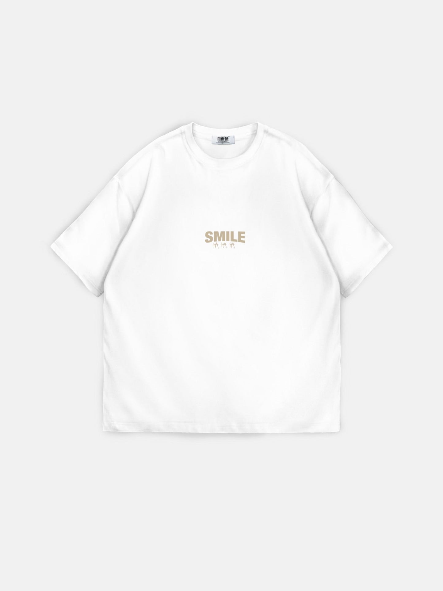 Oversize Smile T-Shirt - Ecru