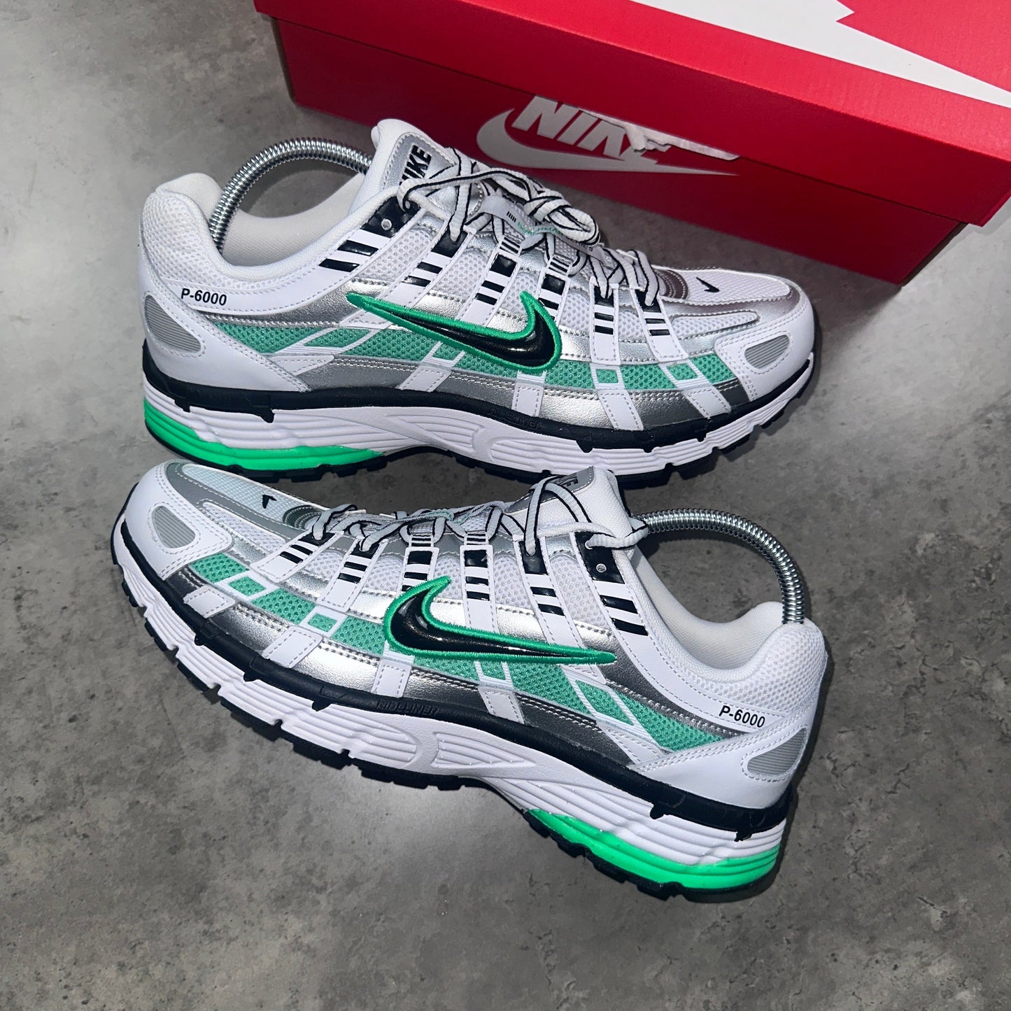 Nike P6000 Trainers Metalic Green