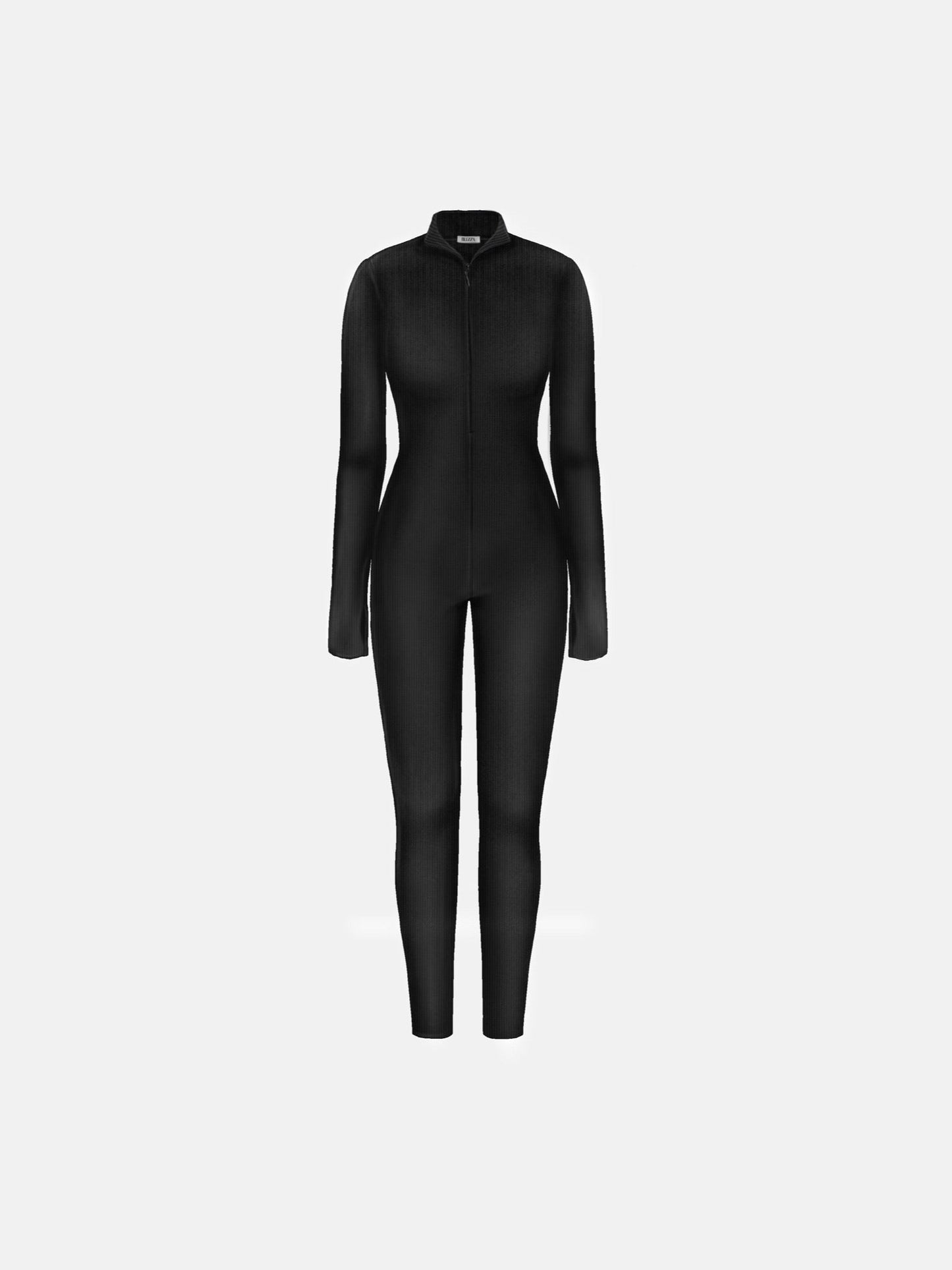 Full Body Zipper Suit - Black