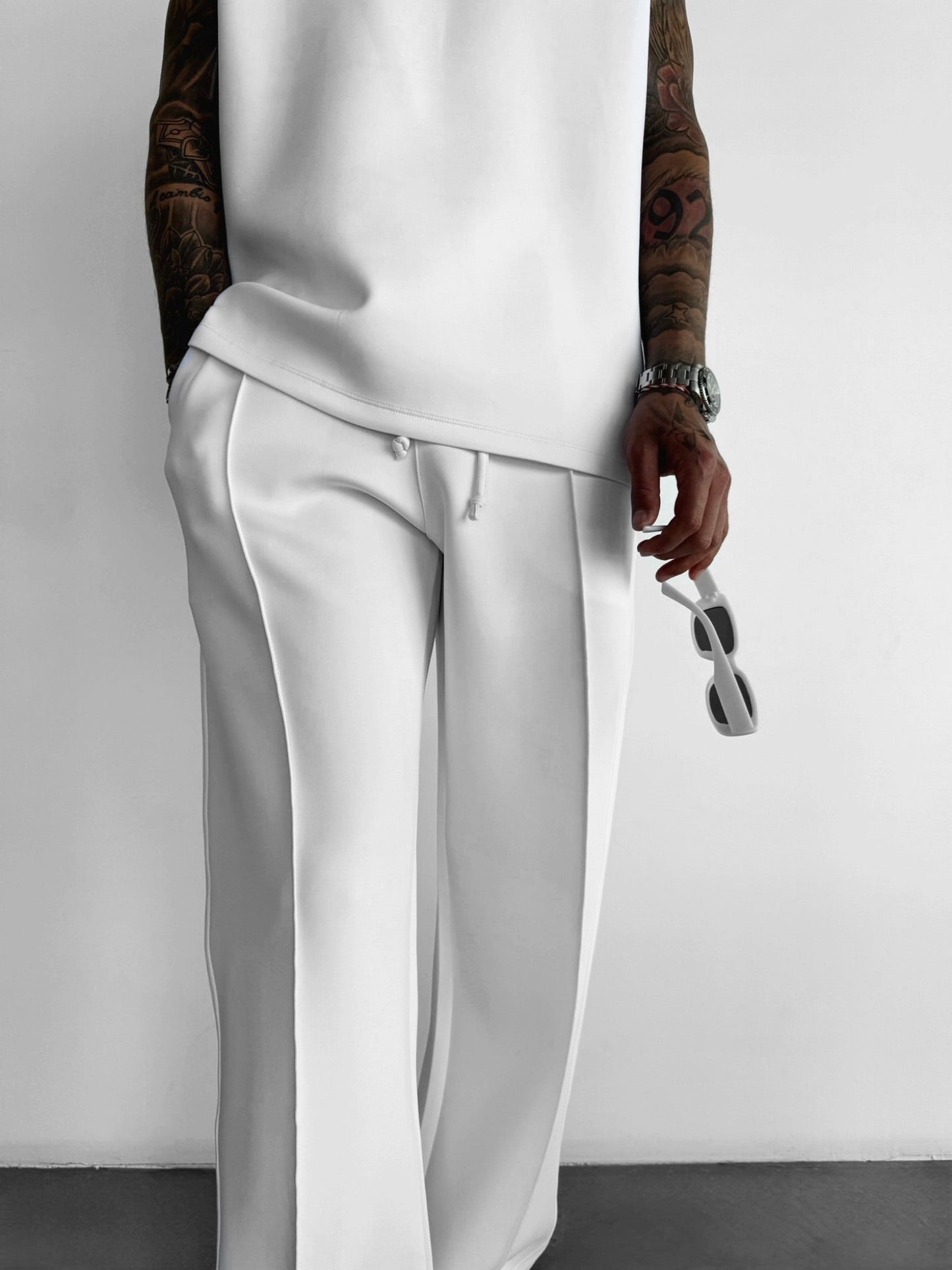 Loose Fit Diving Pants - White