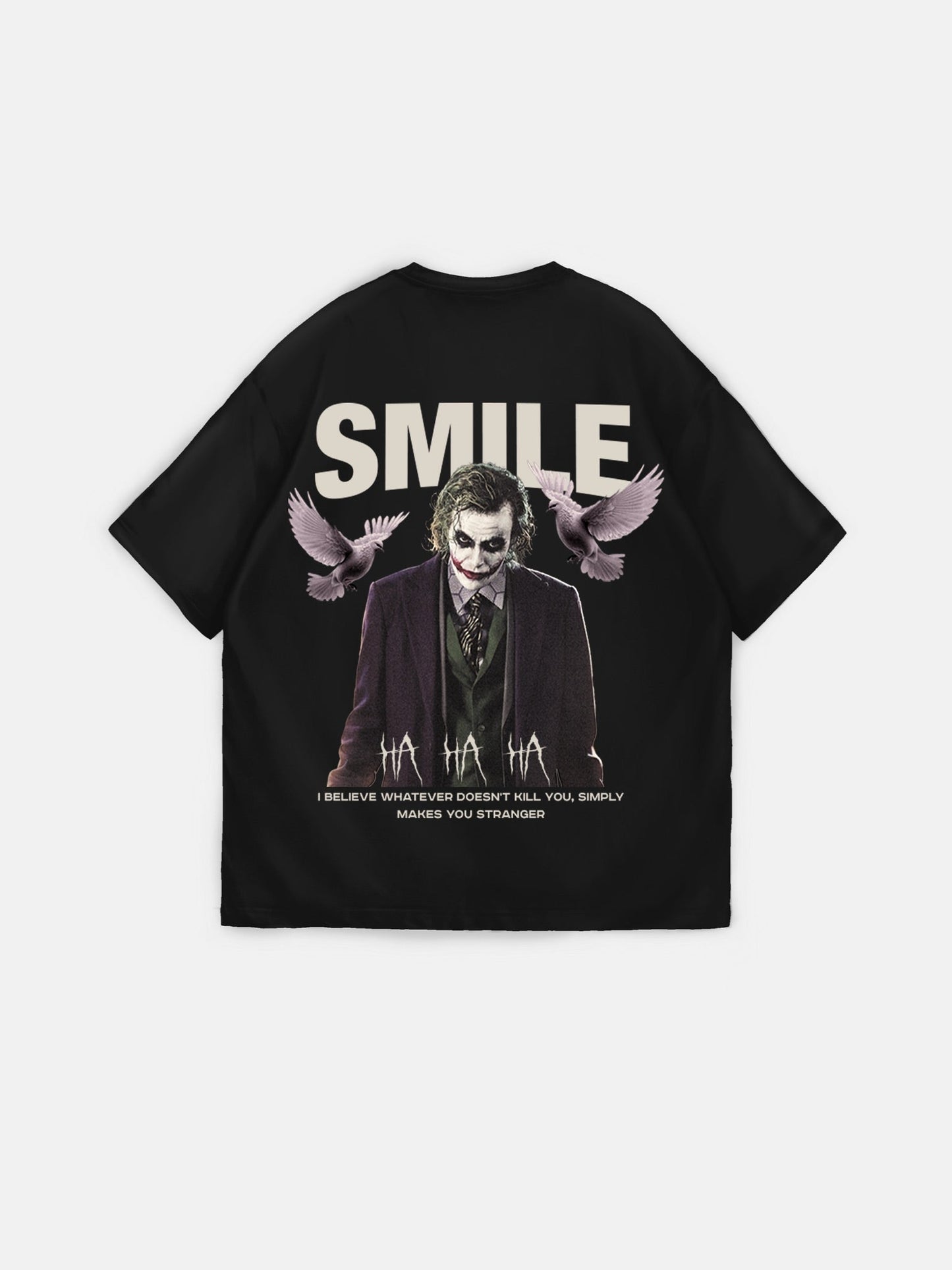 Oversize Smile T-Shirt - Black