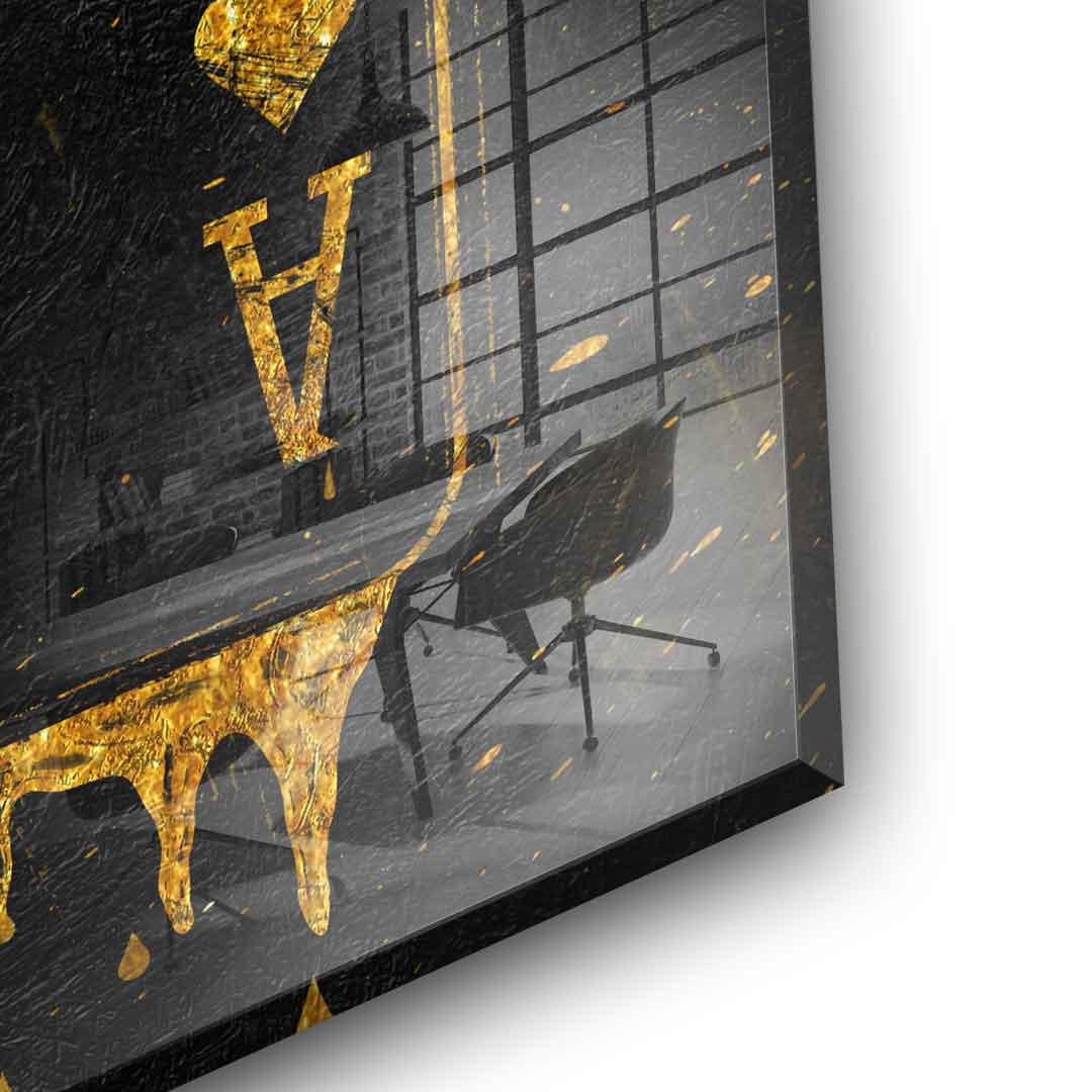 Ace Card - gold leaf