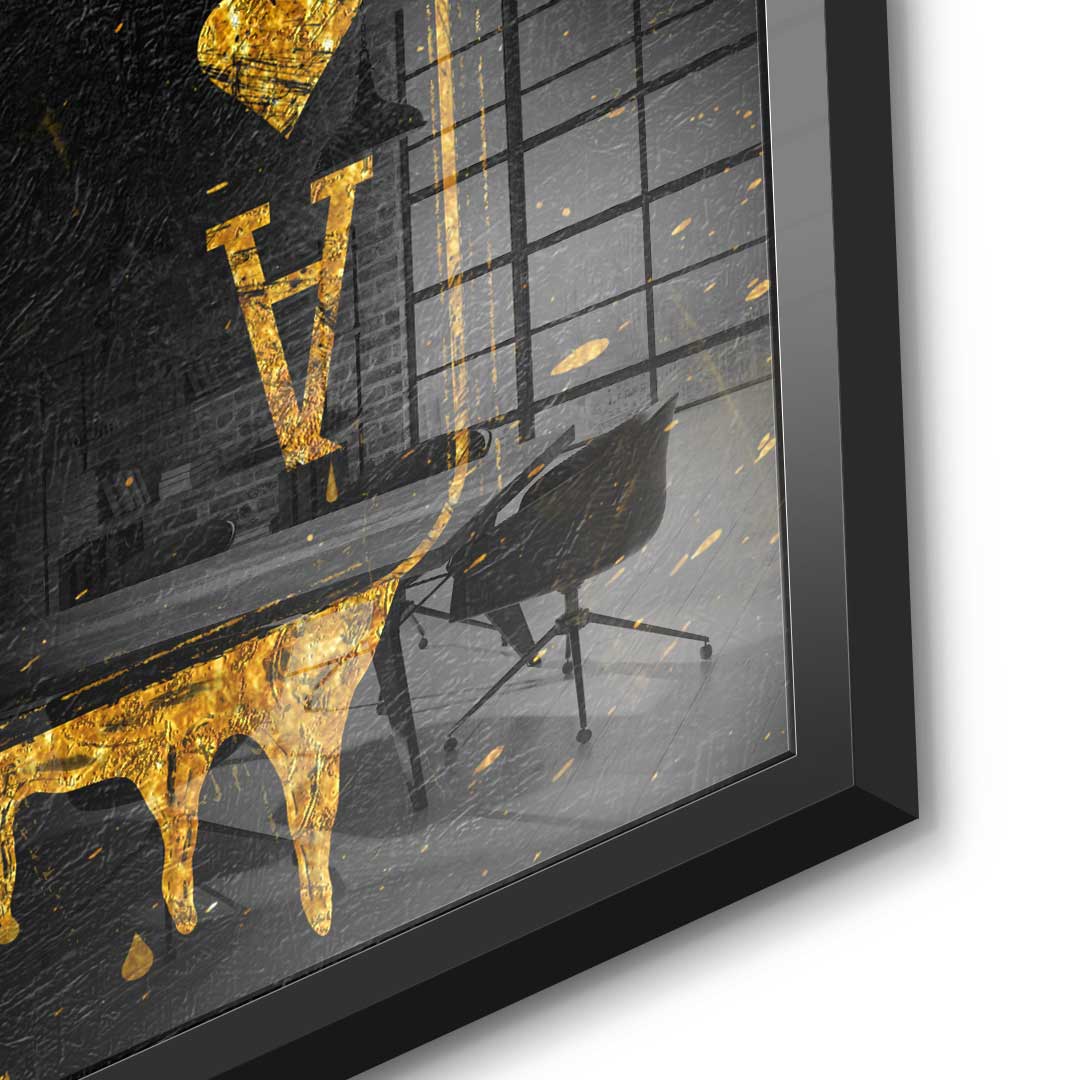 Ace Card - gold leaf