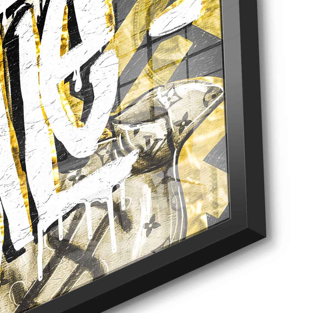 All Hustle Duck - gold leaf