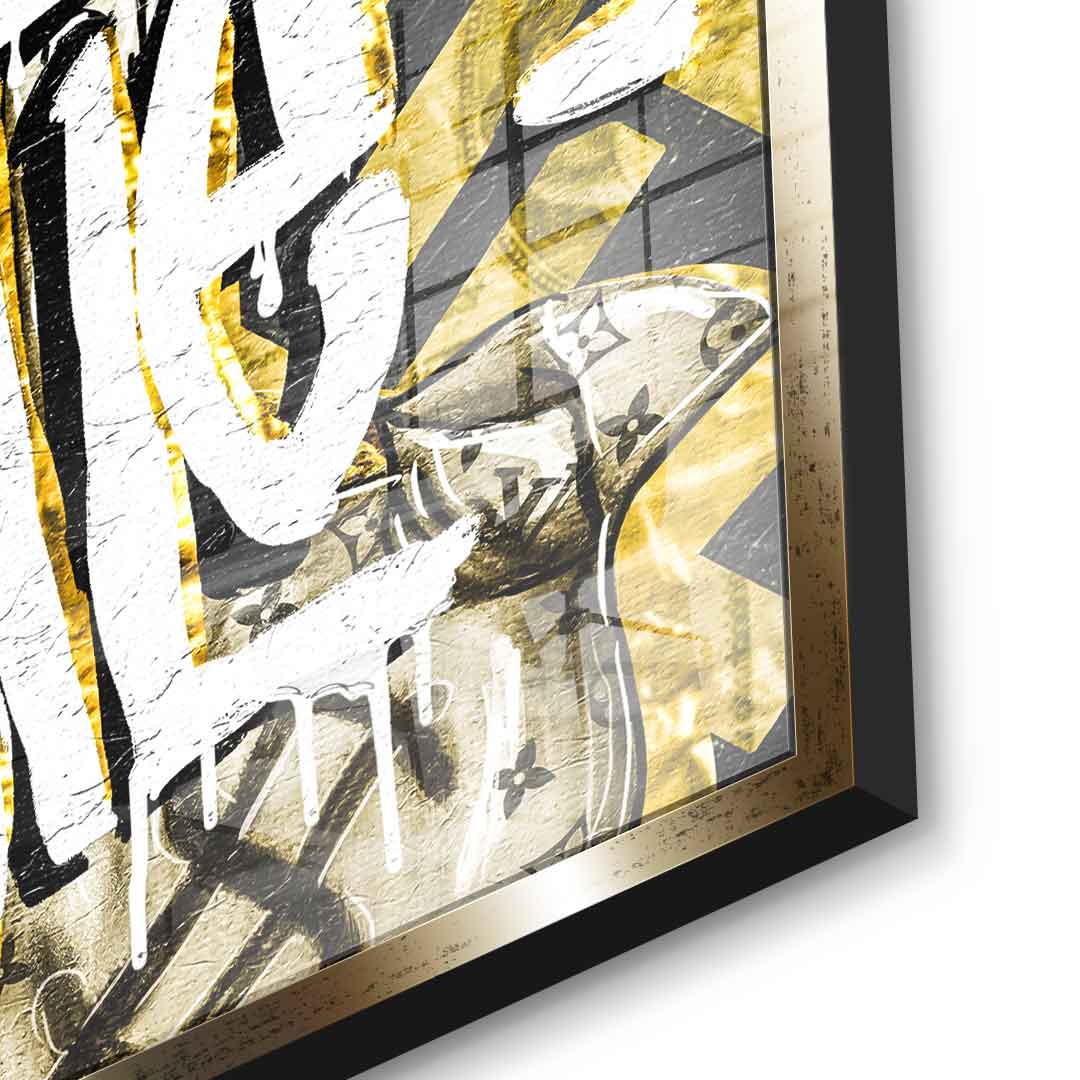All Hustle Duck - gold leaf