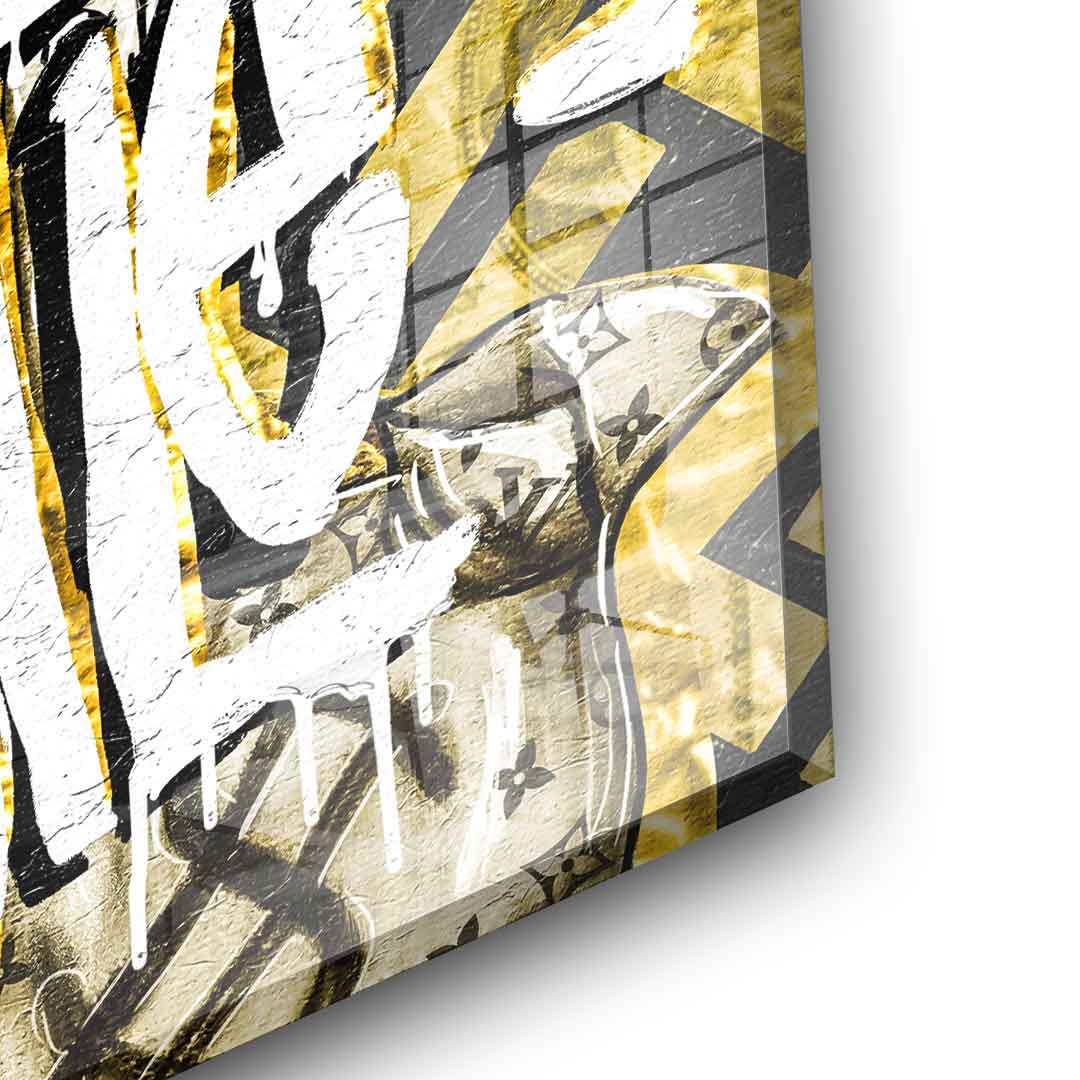 All Hustle Duck - gold leaf