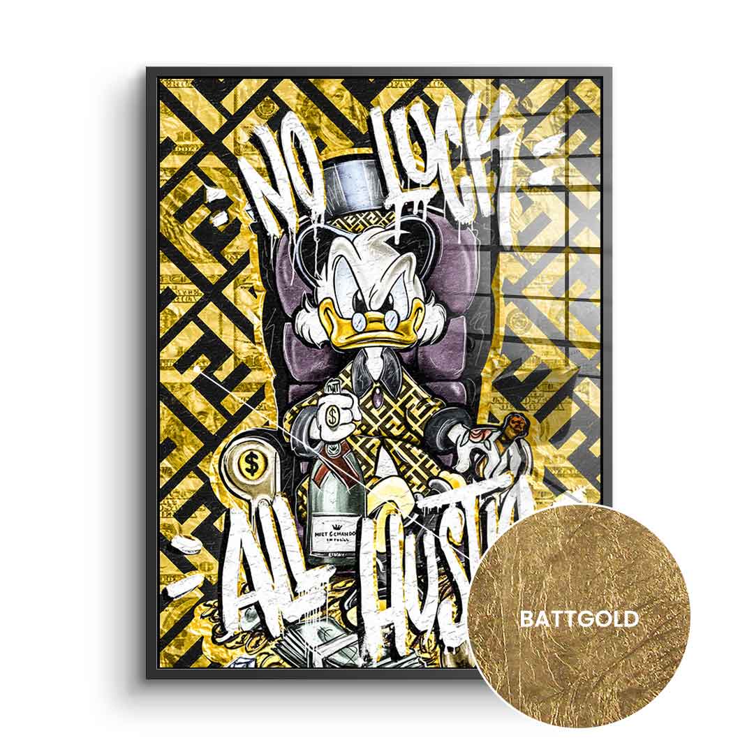 All Hustle Duck - gold leaf