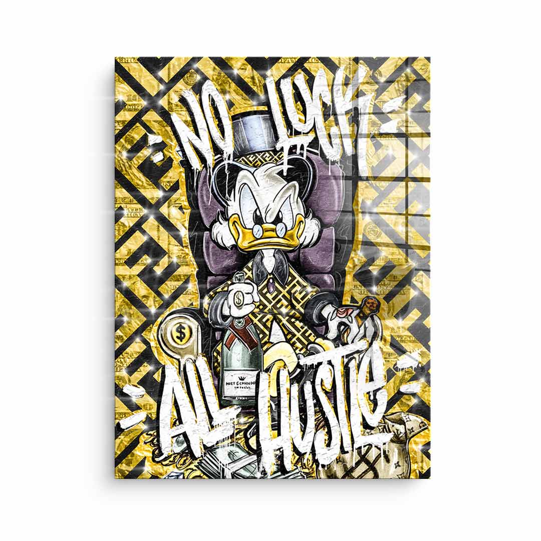 All Hustle Duck - gold leaf