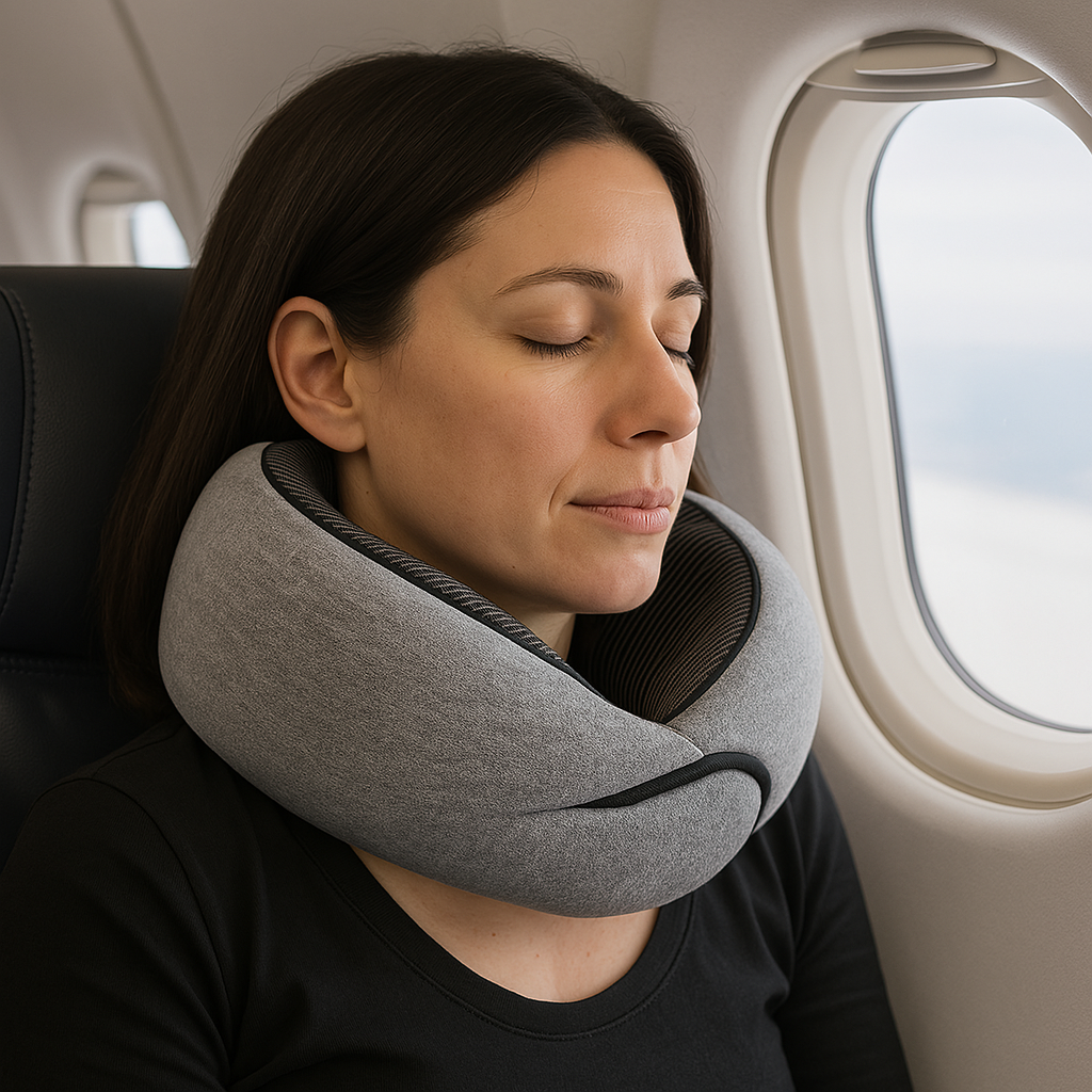 Snoozehub™ Ergonomisch Reiskussen – met Gratis Opbergtas