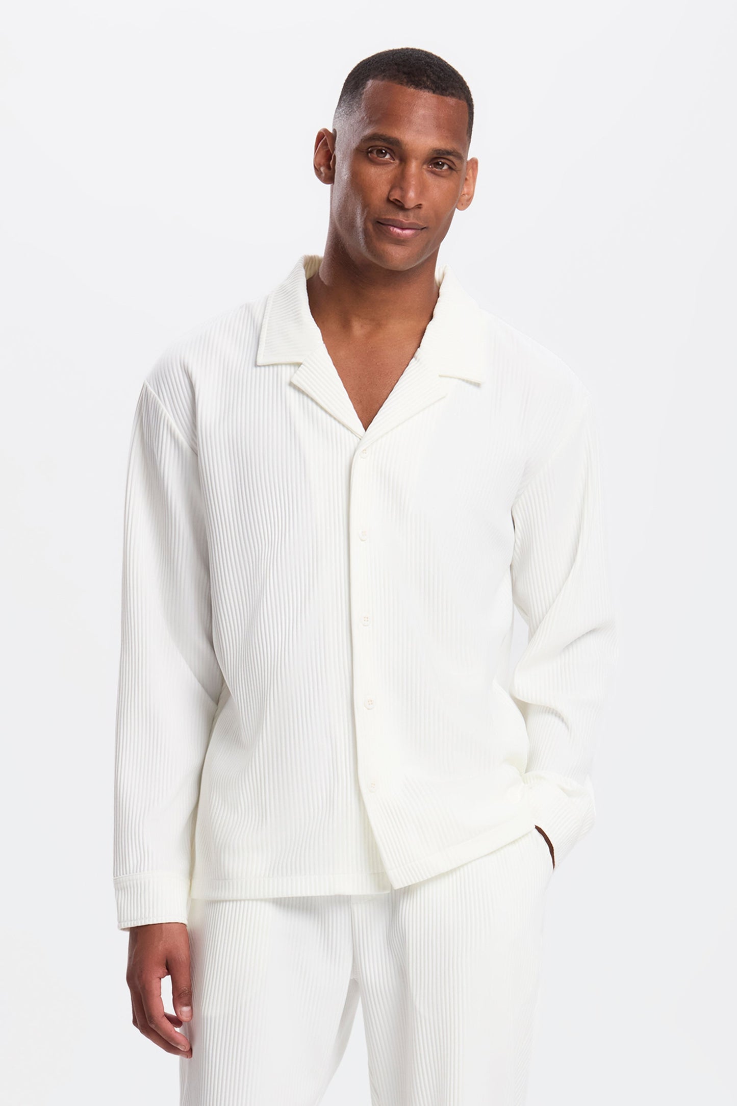 THE PLEATED LS SHIRT