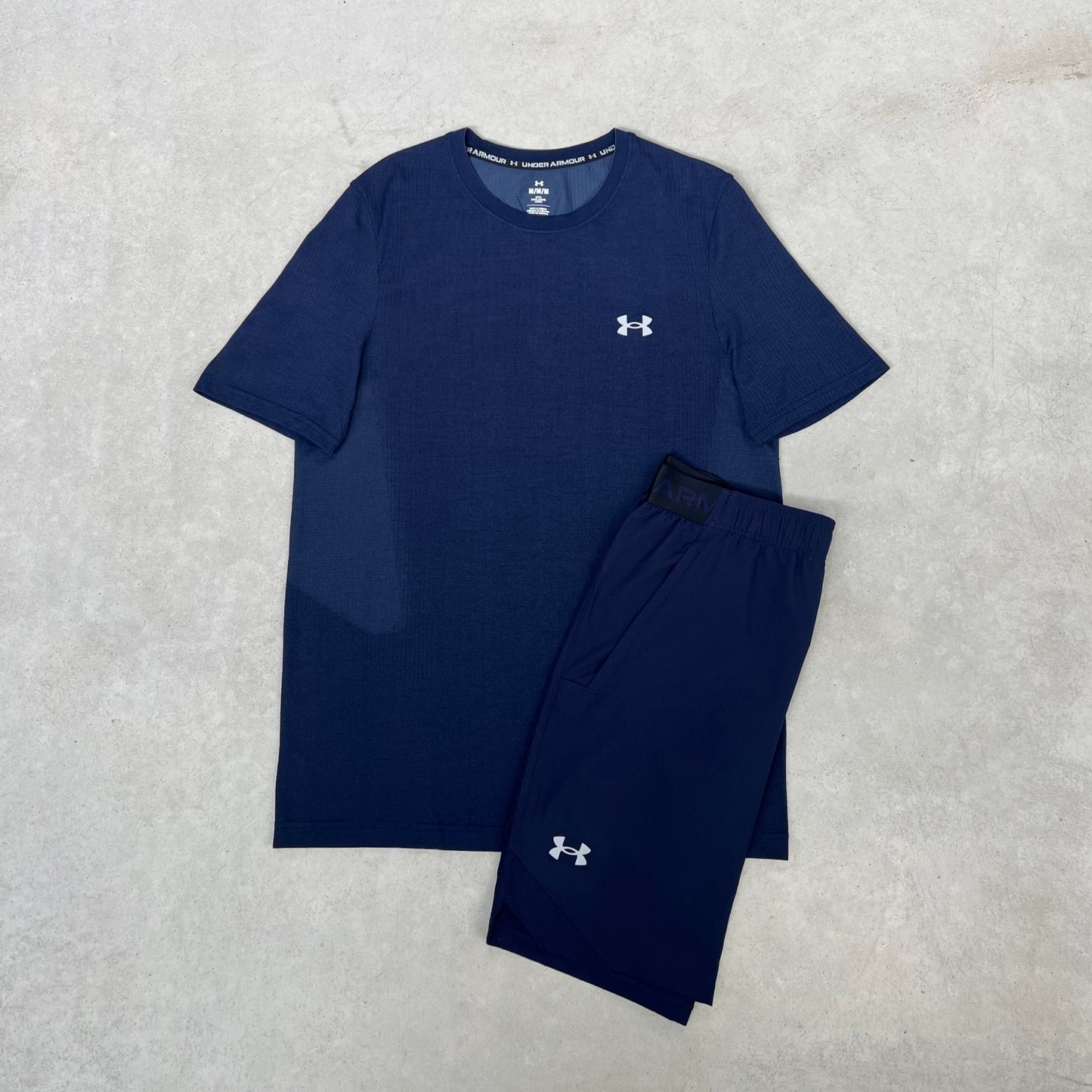 Under Armour Seamless Short Set Navy