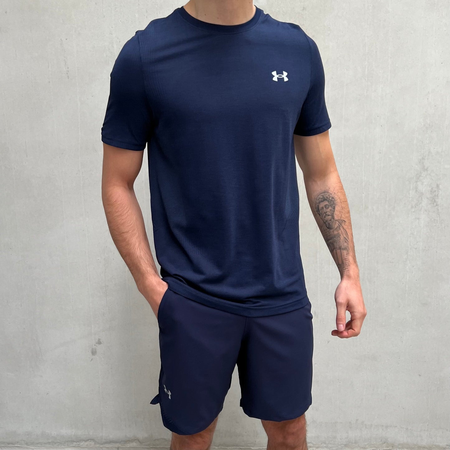 Under Armour Seamless Short Set Navy
