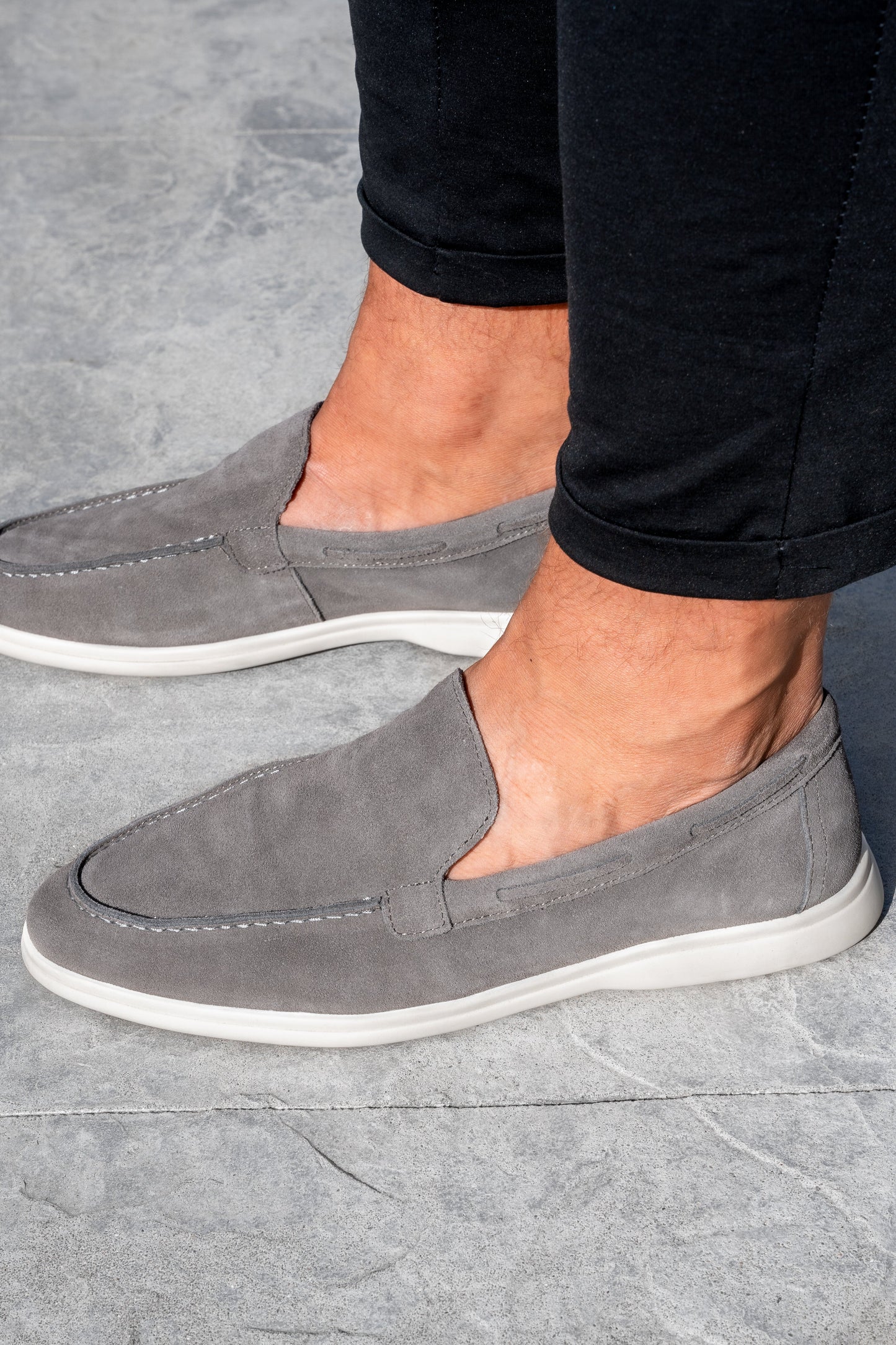 THE SUEDE VENETO LOAFERS