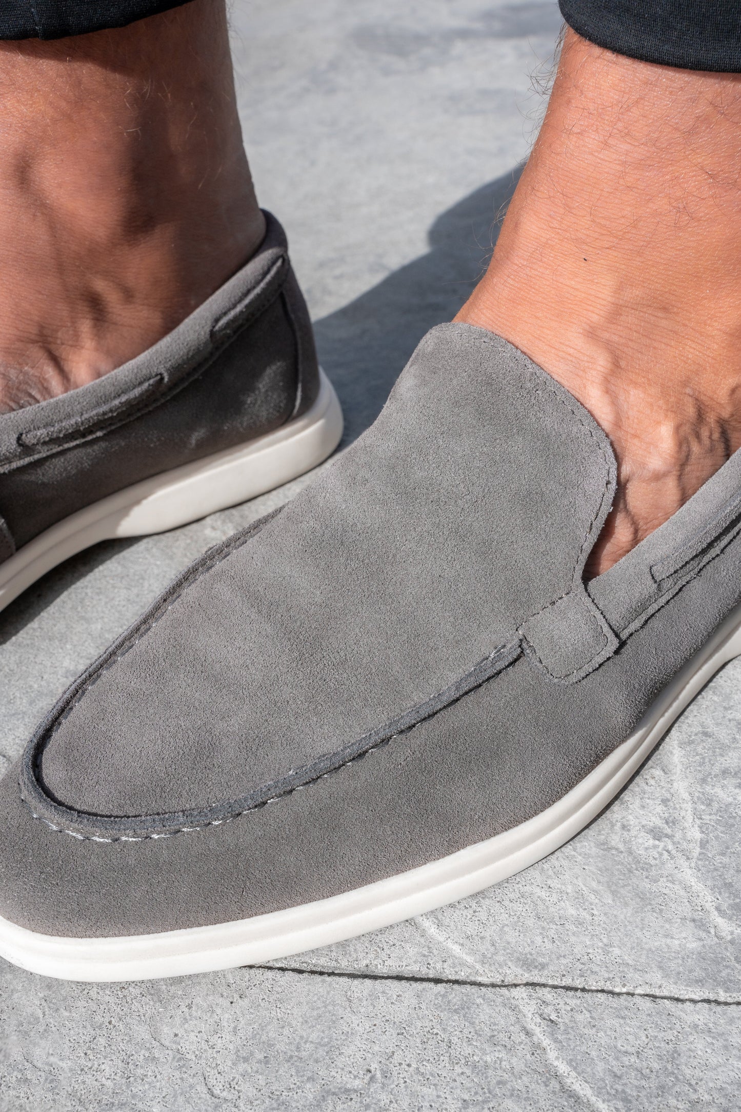 THE SUEDE VENETO LOAFERS