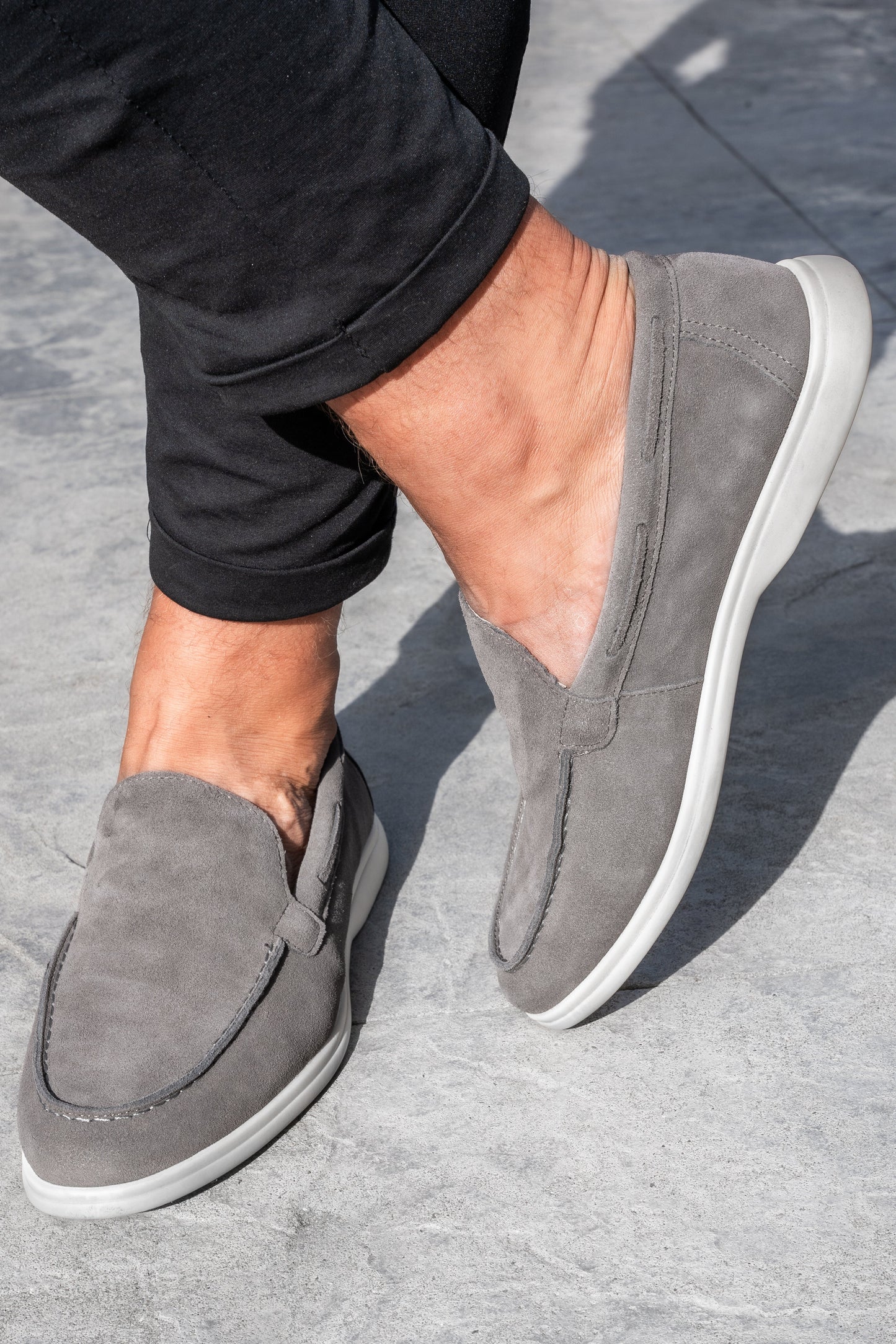THE SUEDE VENETO LOAFERS
