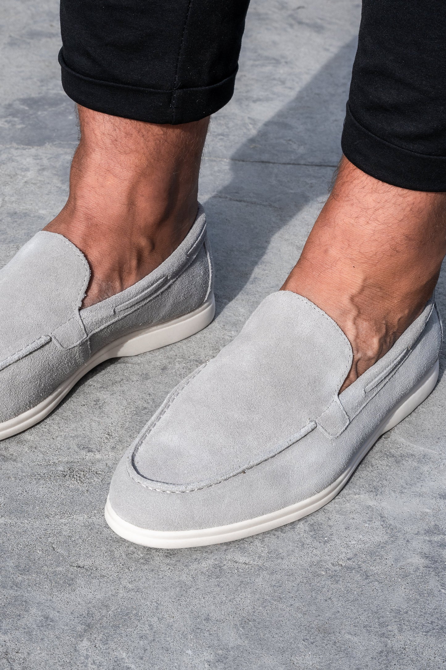 THE SUEDE VENETO LOAFERS