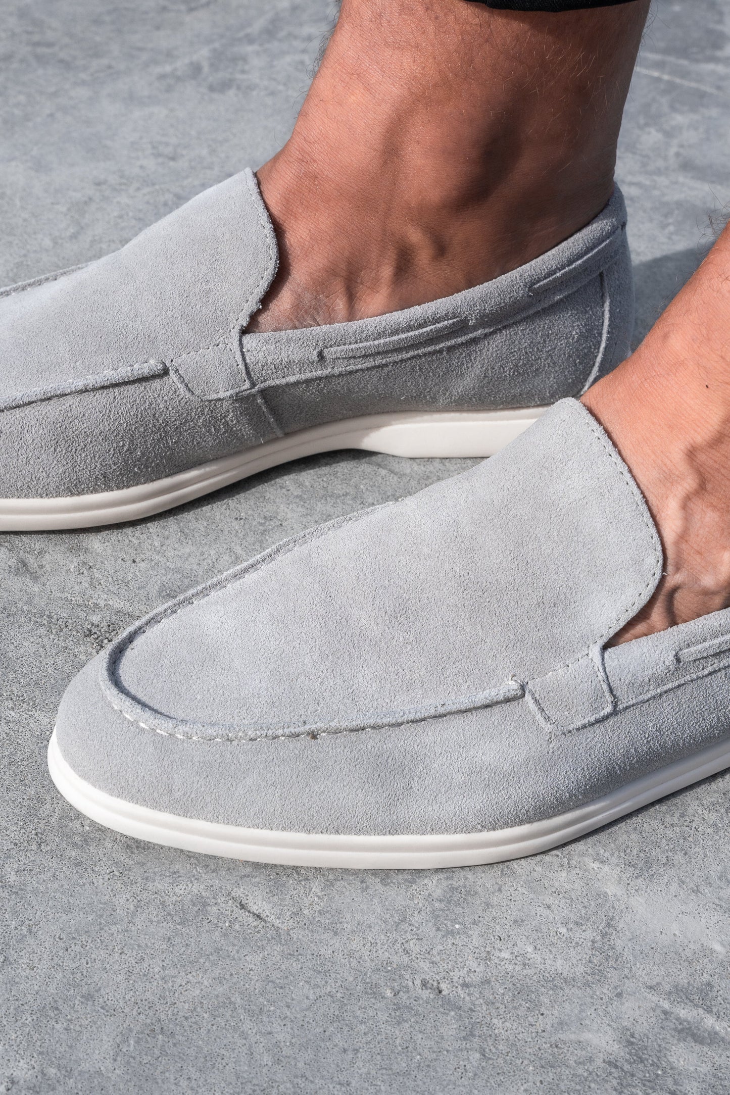 THE SUEDE VENETO LOAFERS