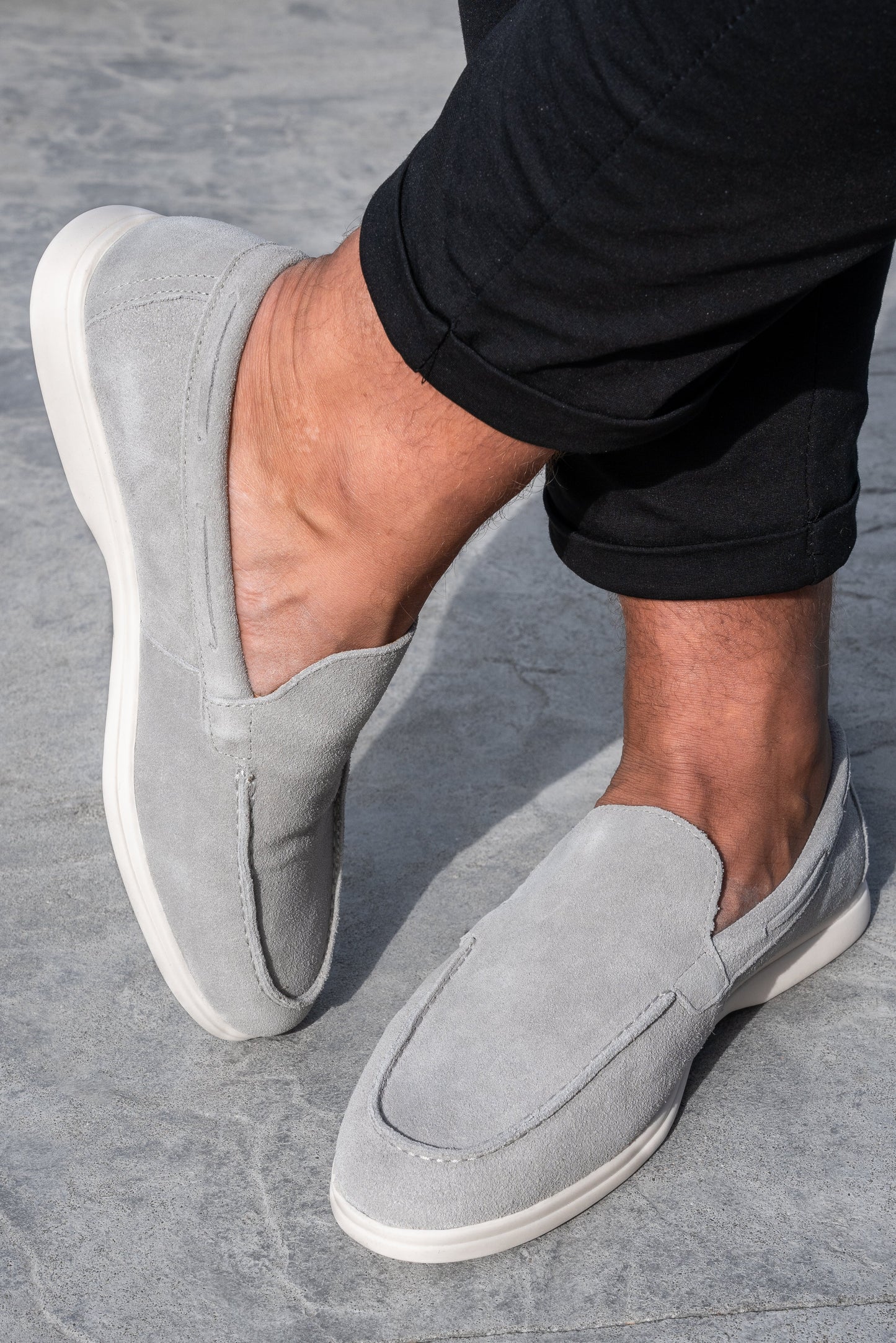 THE SUEDE VENETO LOAFERS