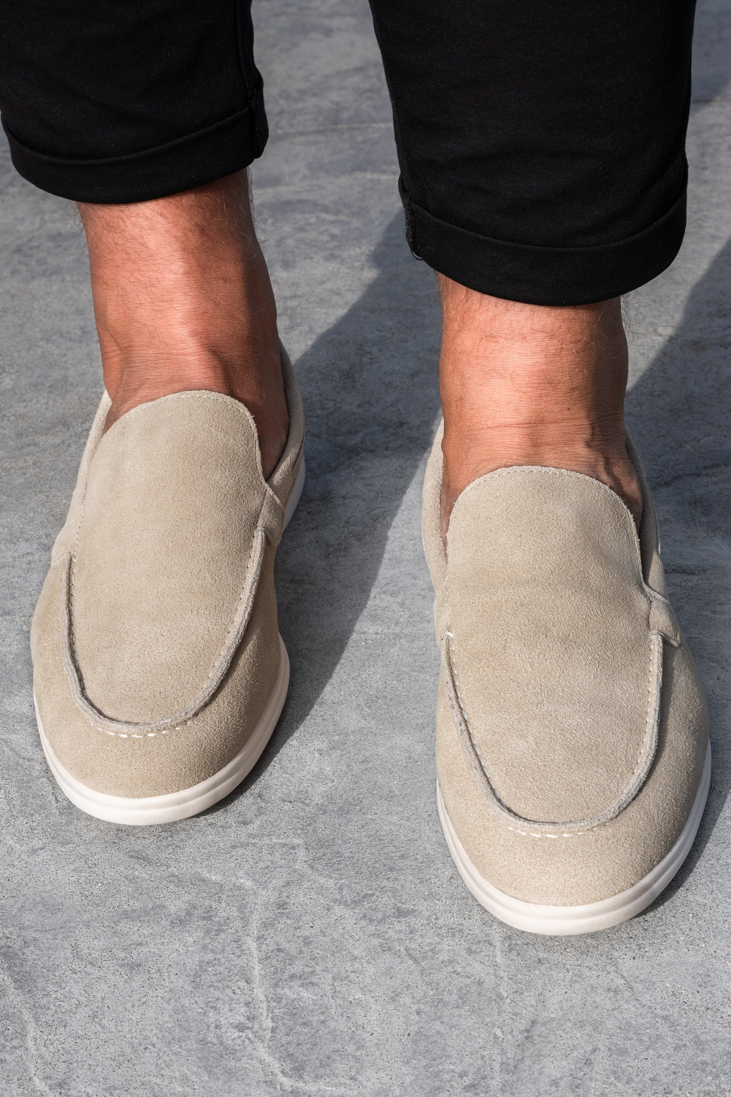 THE SUEDE VENETO LOAFERS