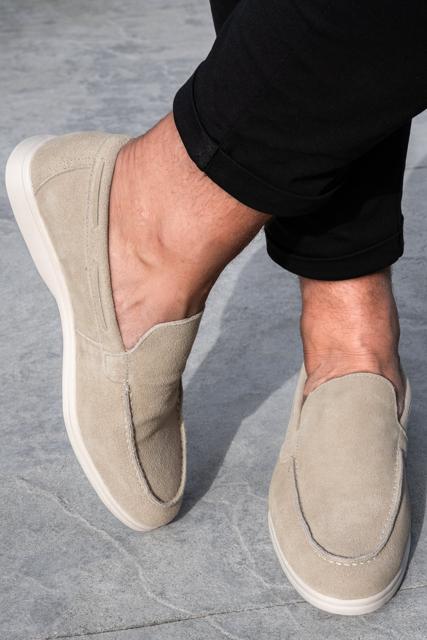 THE SUEDE VENETO LOAFERS