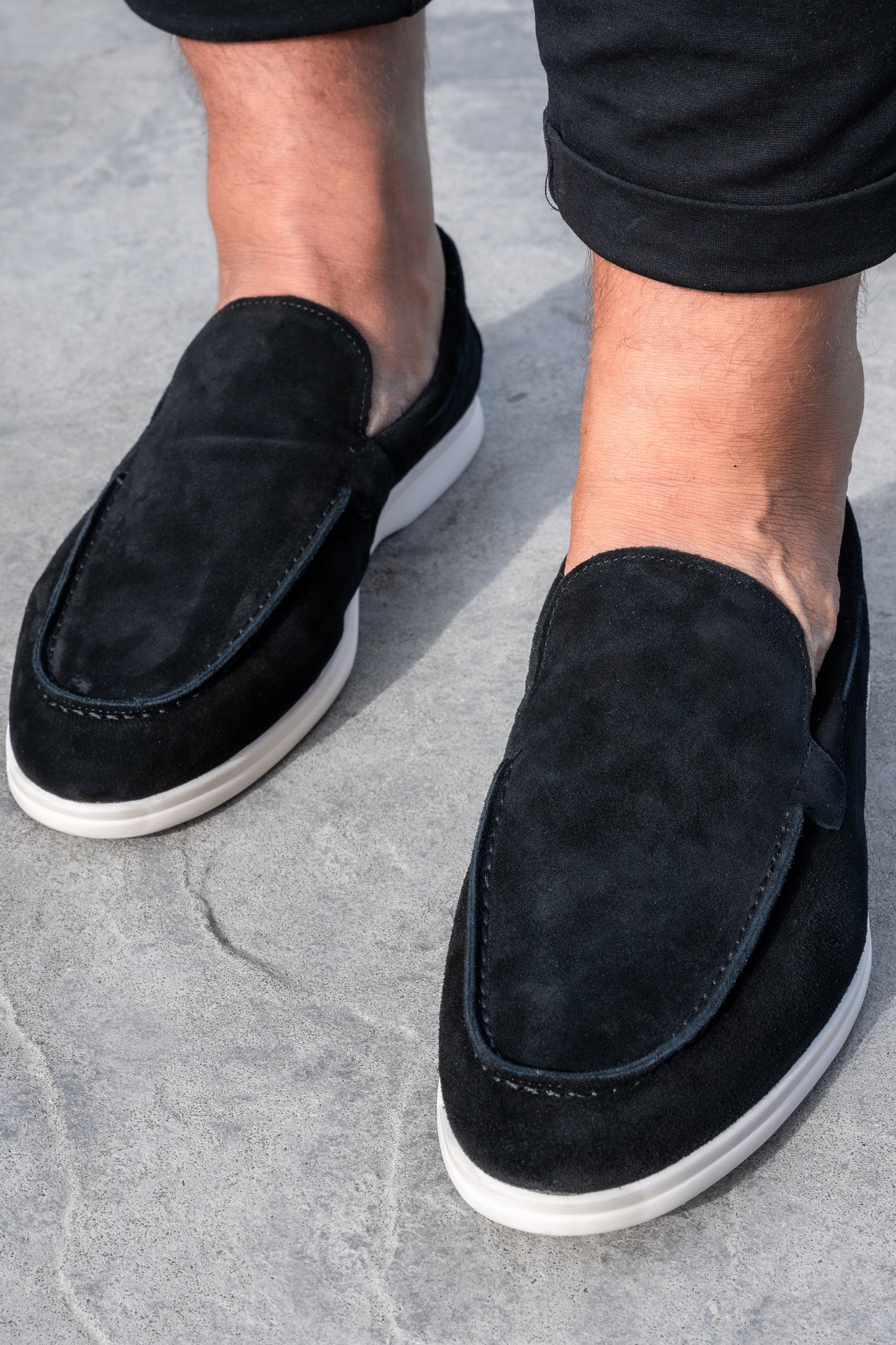 THE SUEDE VENETO LOAFERS