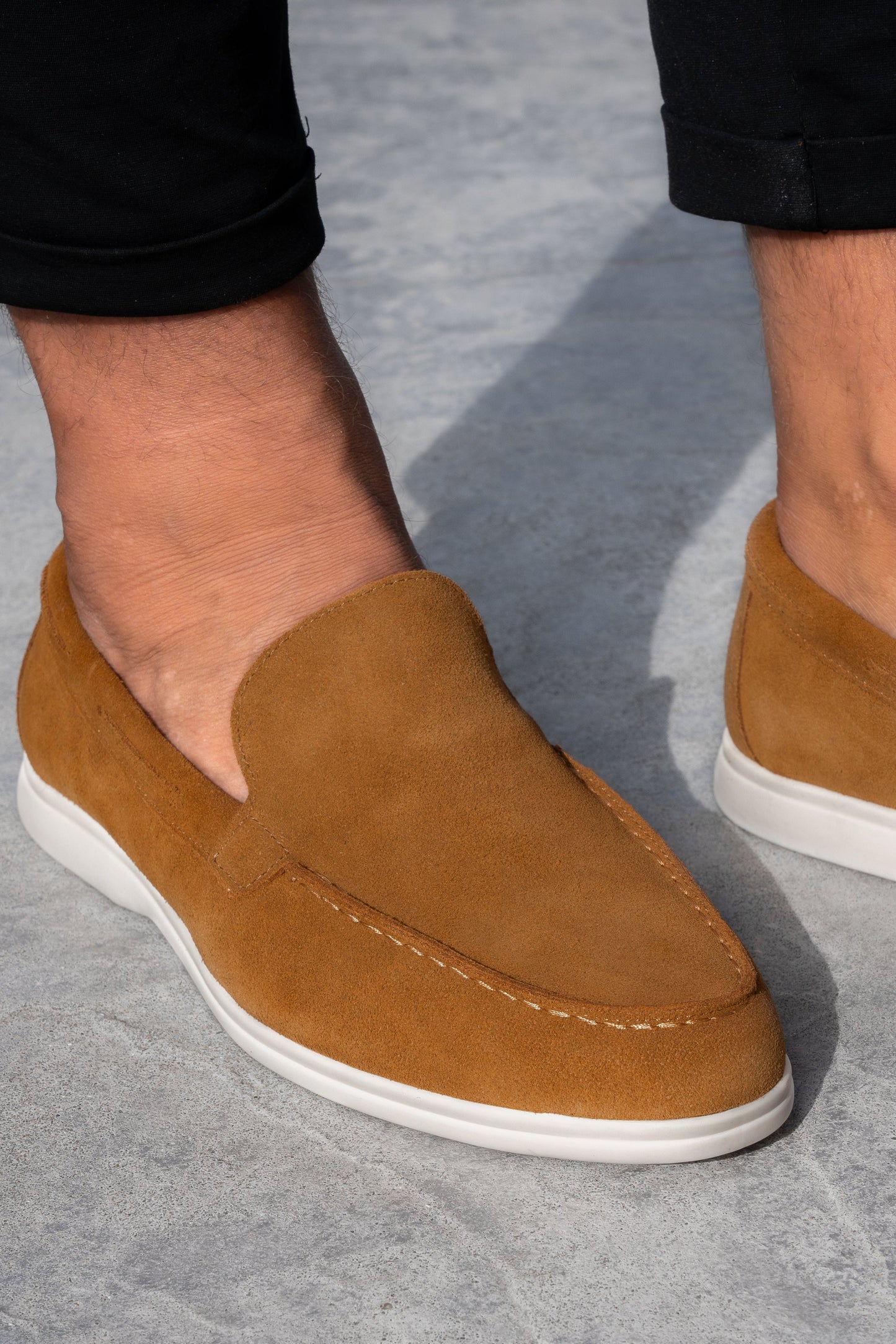 THE SUEDE VENETO LOAFERS