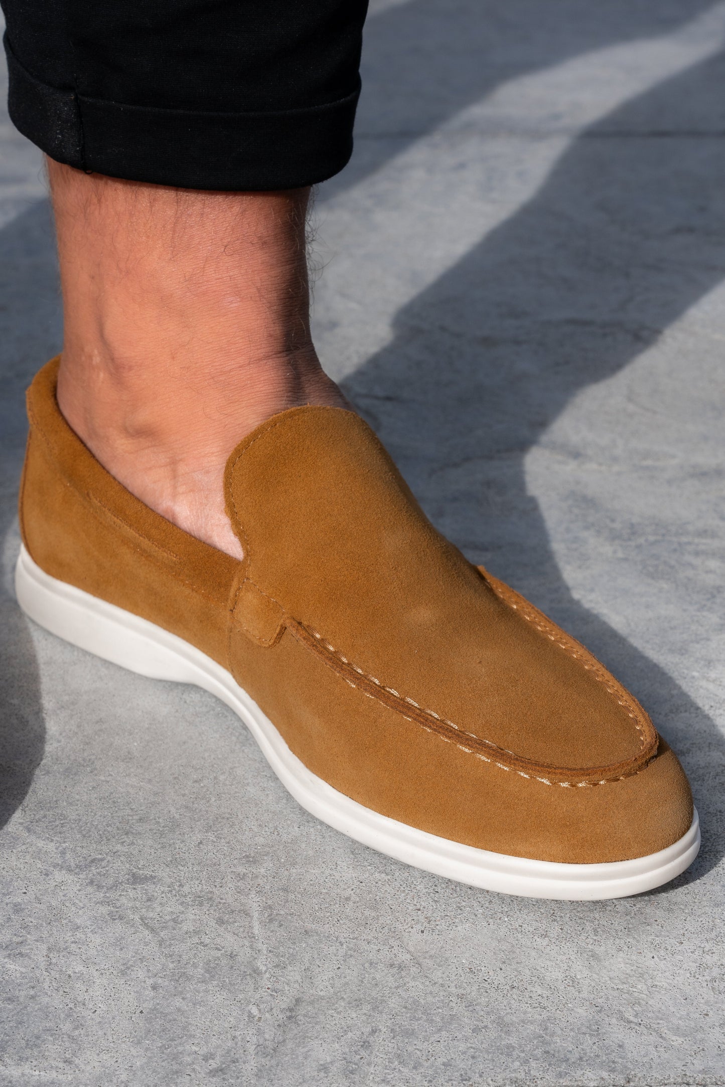 THE SUEDE VENETO LOAFERS