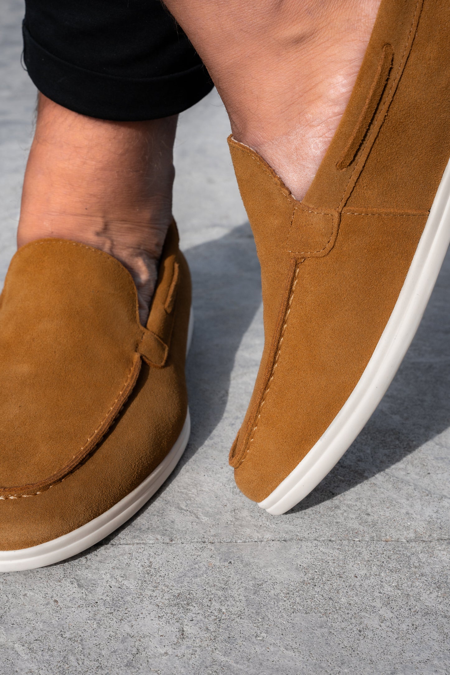 THE SUEDE VENETO LOAFERS