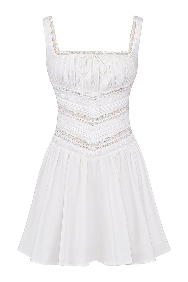 Margaux | Romantische Mini Jurk met Kantdetails voor Dames