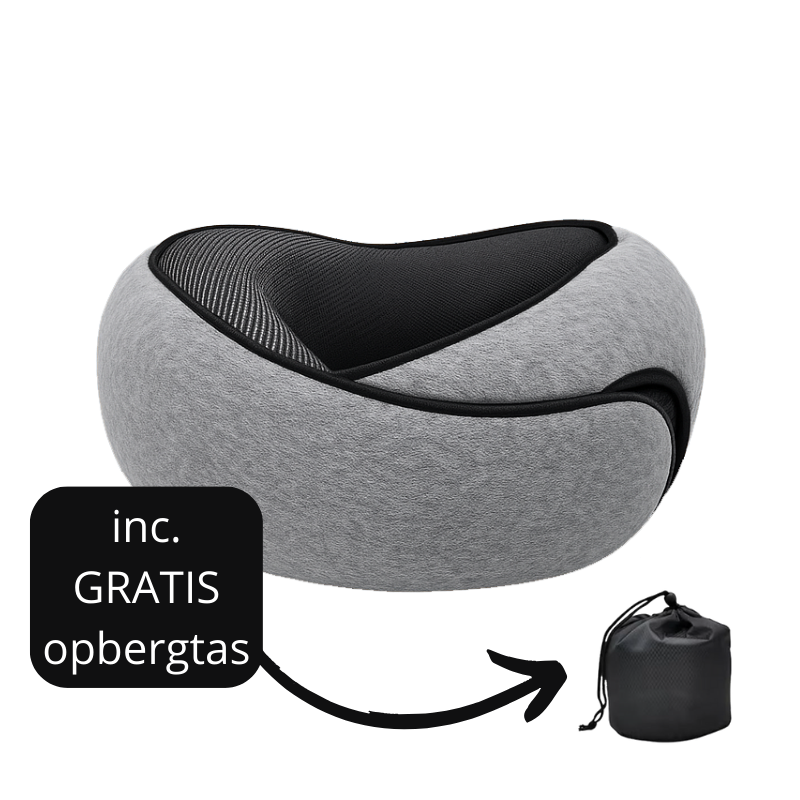 Snoozehub™ Ergonomisch Reiskussen – met Gratis Opbergtas