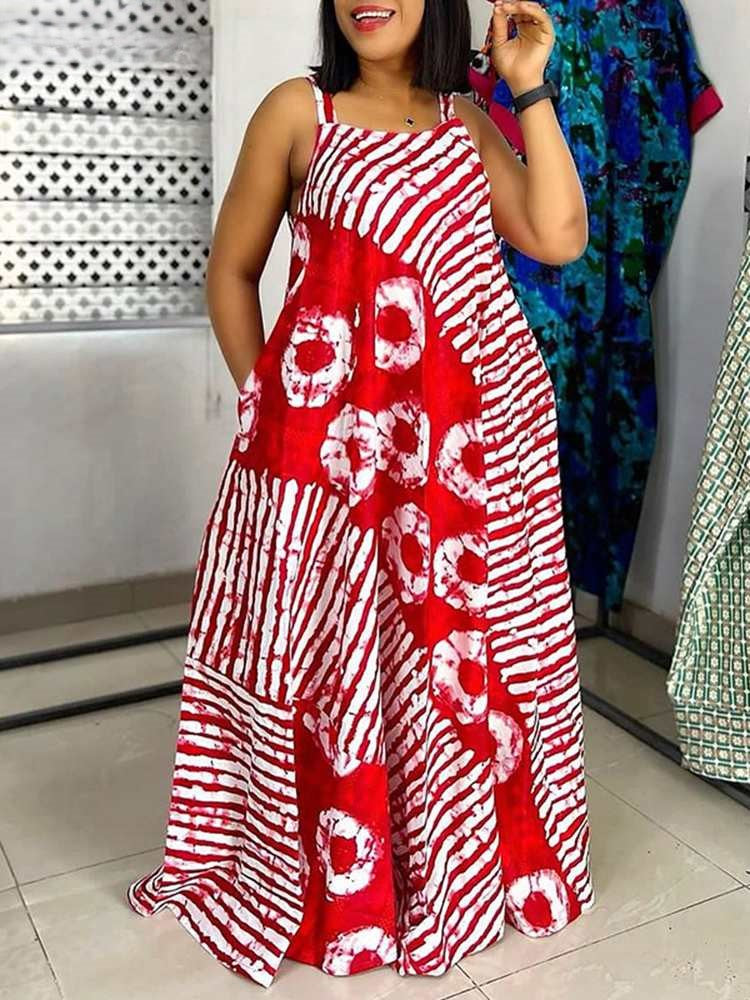 Paula | Stijlvolle Bohemian Maxi Jurk met Uniek Printontwerp