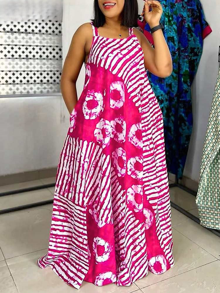 Paula | Stijlvolle Bohemian Maxi Jurk met Uniek Printontwerp