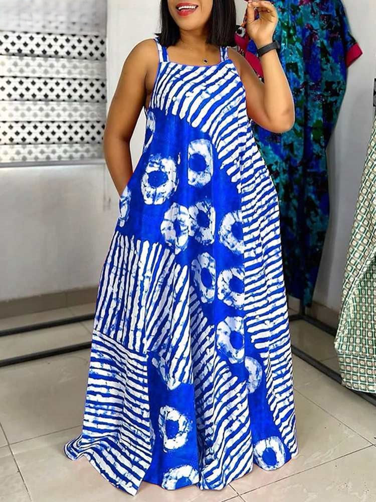 Paula | Stijlvolle Bohemian Maxi Jurk met Uniek Printontwerp