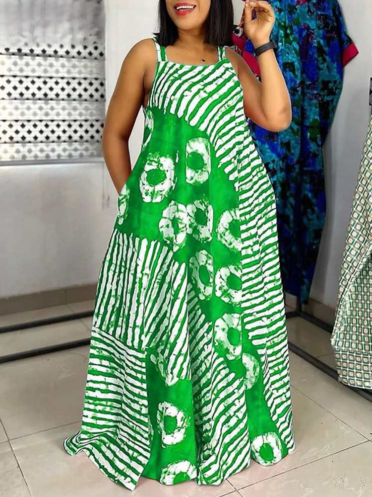 Paula | Stijlvolle Bohemian Maxi Jurk met Uniek Printontwerp