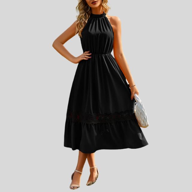 Serenity | Elegante Maxi Jurk met Kantdetails