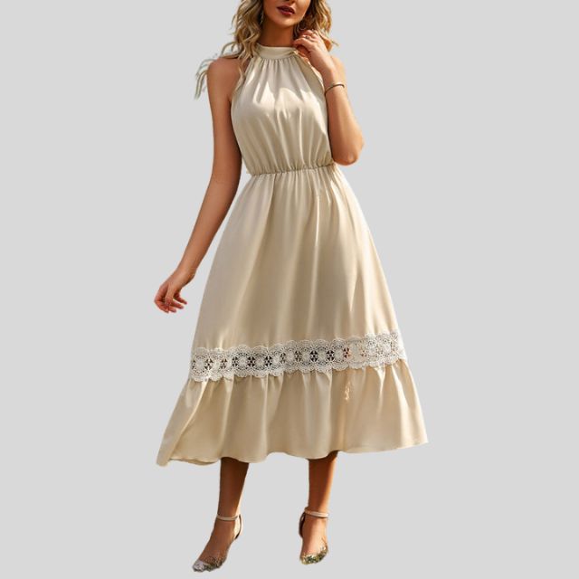 Serenity | Elegante Maxi Jurk met Kantdetails