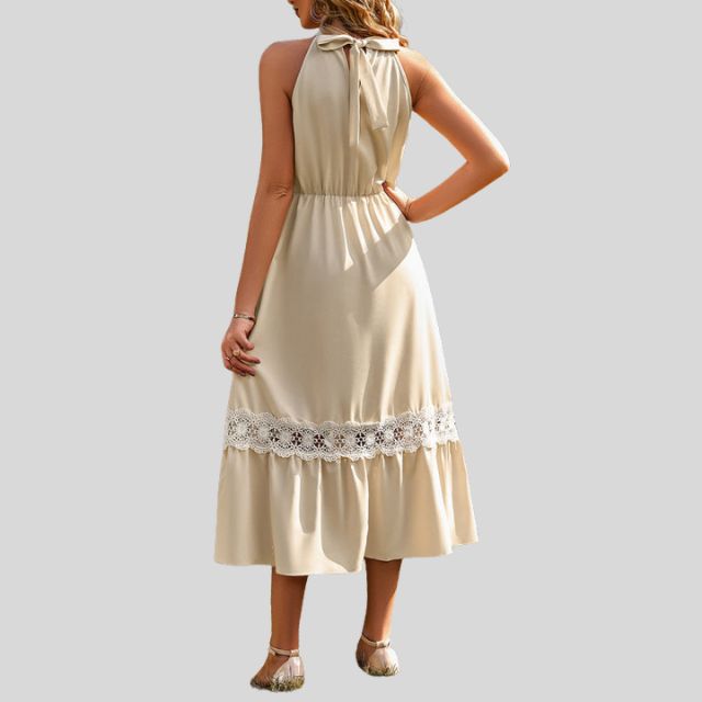 Serenity | Elegante Maxi Jurk met Kantdetails