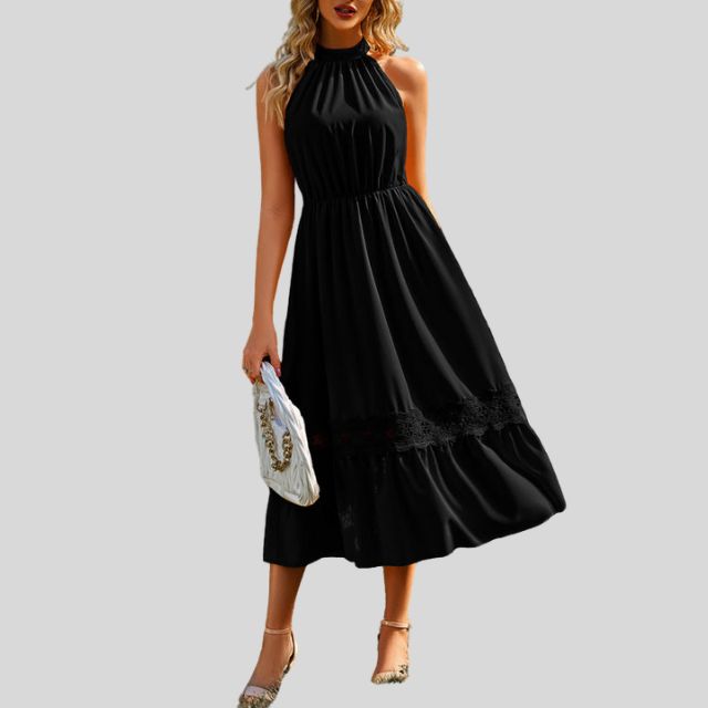 Serenity | Elegante Maxi Jurk met Kantdetails