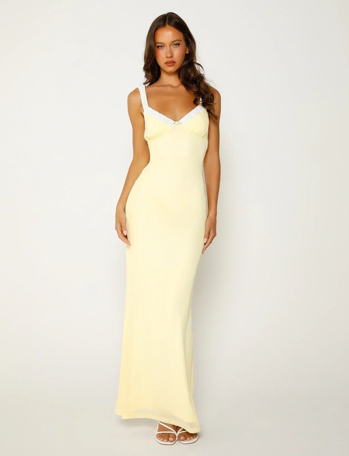 Taylor | Elegante Lange Bodycon Jurk met Luxe Details