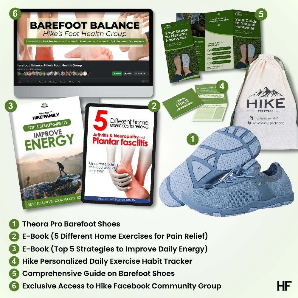 Theora Pro - Ergonomische, ondersteunende & antislip barefoot schoenen (2 kopen, 1 gratis)