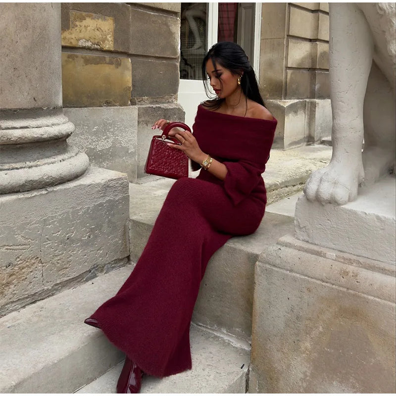Venus | Off-Shoulder Elegante Maxi Jurk