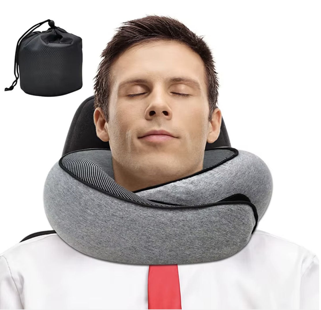 Snoozehub™ Ergonomisch Reiskussen – met Gratis Opbergtas