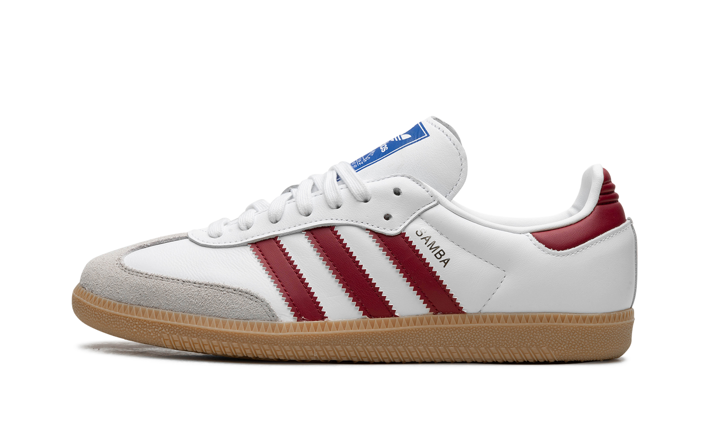 Adidas Samba OG | White Burgundy Gum